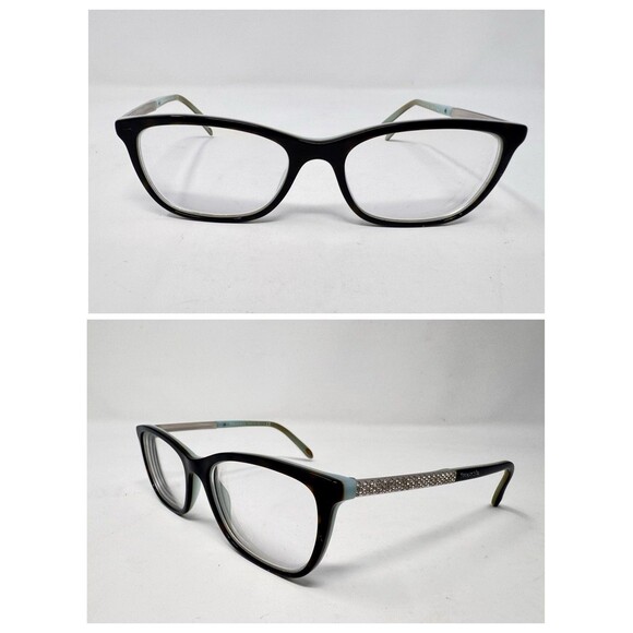 Tiffany & Co TF2150-B 8193/4 Eyeglass Frames 52-17-140 Black Turquoise Italy main image 11